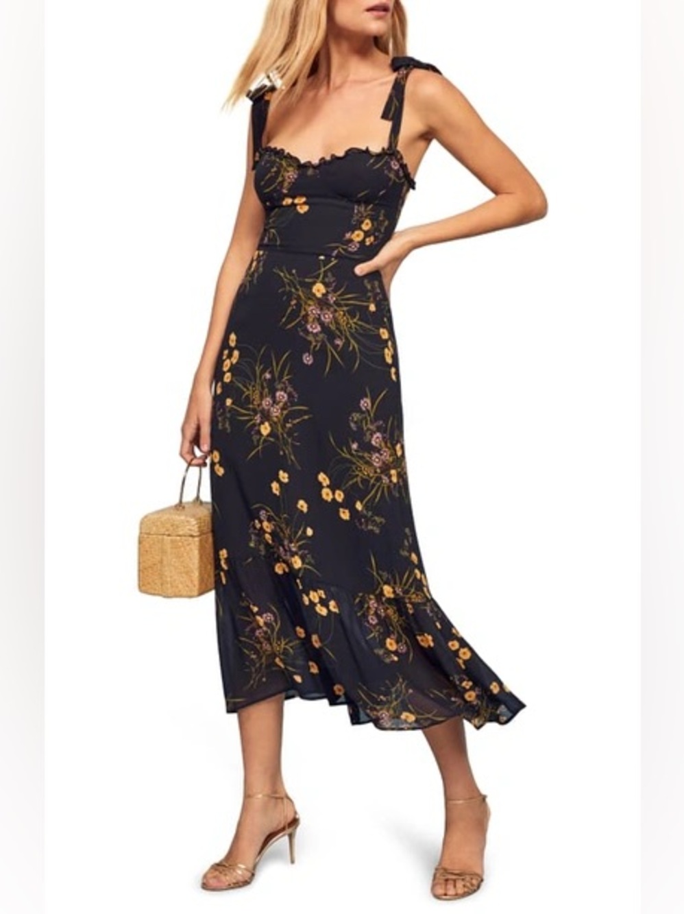 ✨ REFORMATION NIKITA MIDI DRESS – MADEMOISELLE PRINT ✨ - Picture 2 of 8